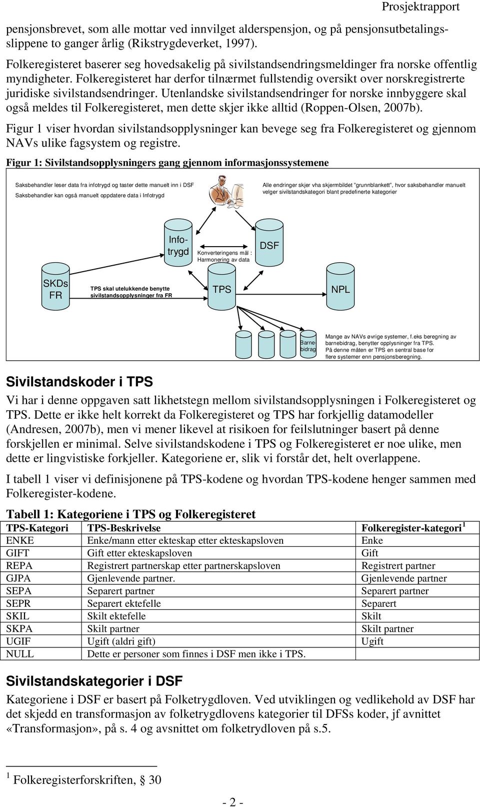 Folkeregisteret har derfor tilnærmet fullstendig oversikt over norskregistrerte juridiske sivilstandsendringer.