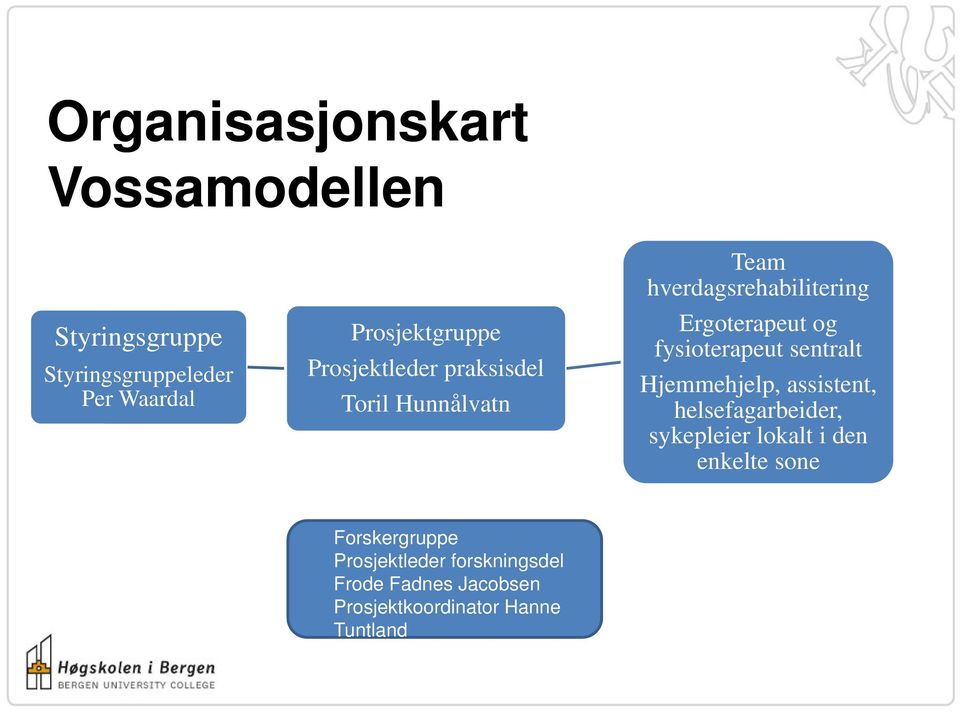 fysioterapeut sentralt Hjemmehjelp, assistent, helsefagarbeider, sykepleier lokalt i den