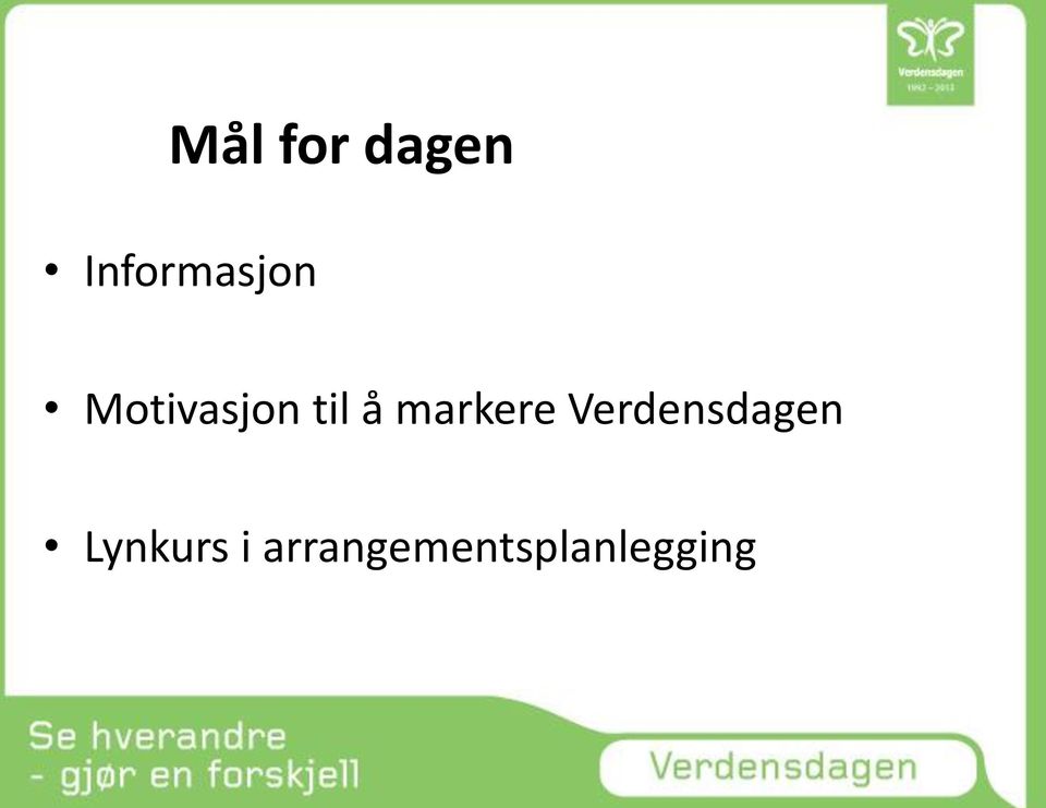 til å markere