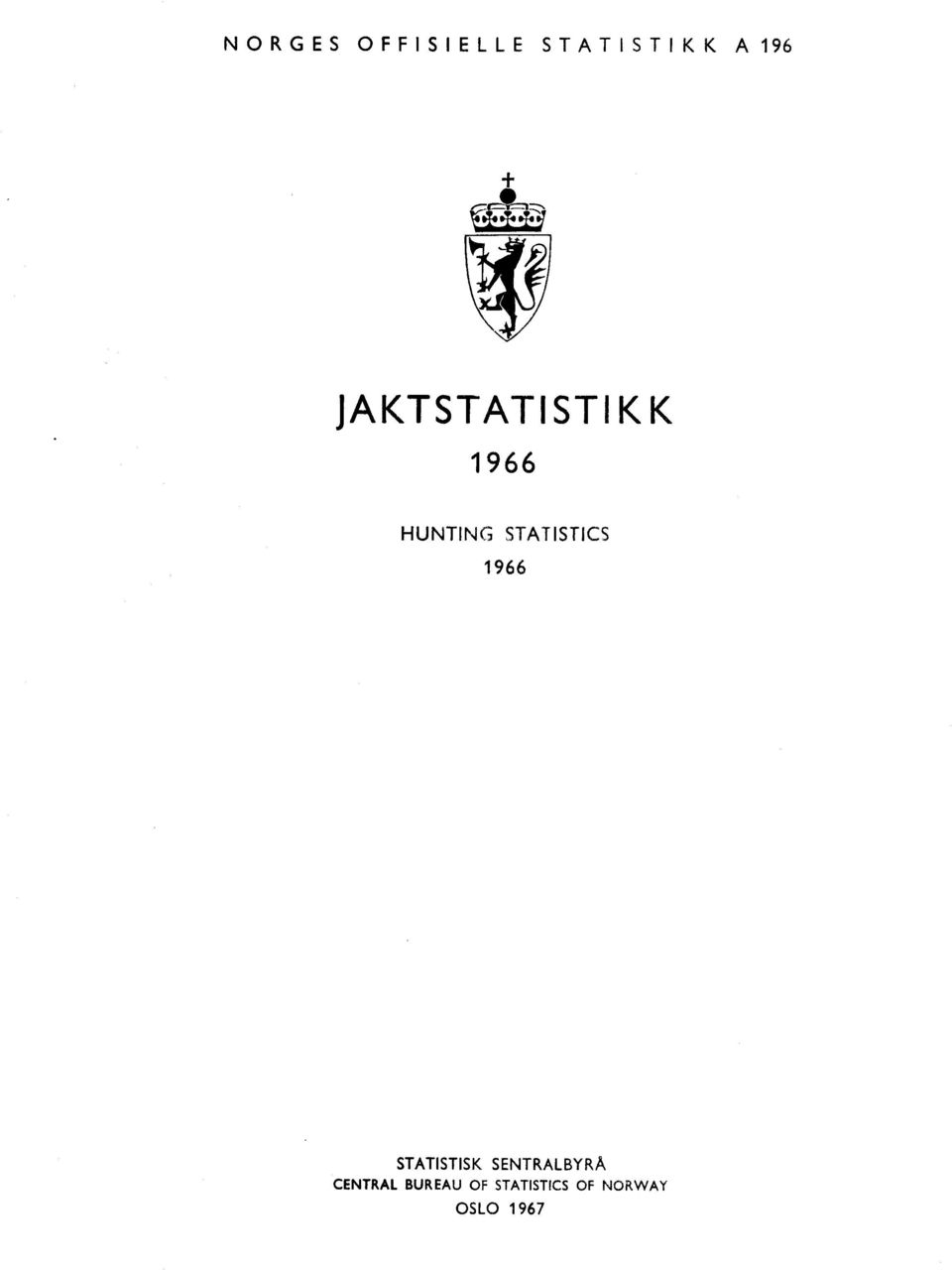 STATISTICS 966 STATISTISK