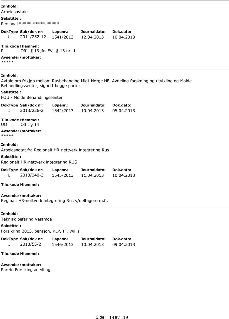 14 Arbeidsnotat fra Regionalt HR-nettverk integrering Rus Regionalt HR-nettverk integrering RS 2013/240-3 1545/2013 Reginalt