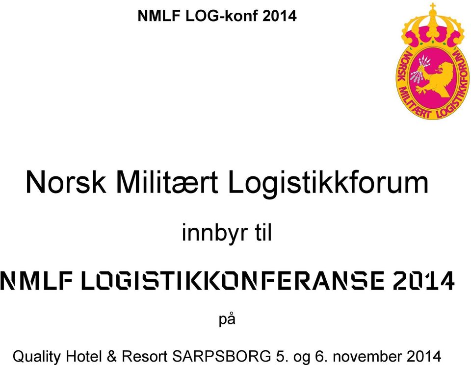 LOGISTIKKONFERANSE 2014 på