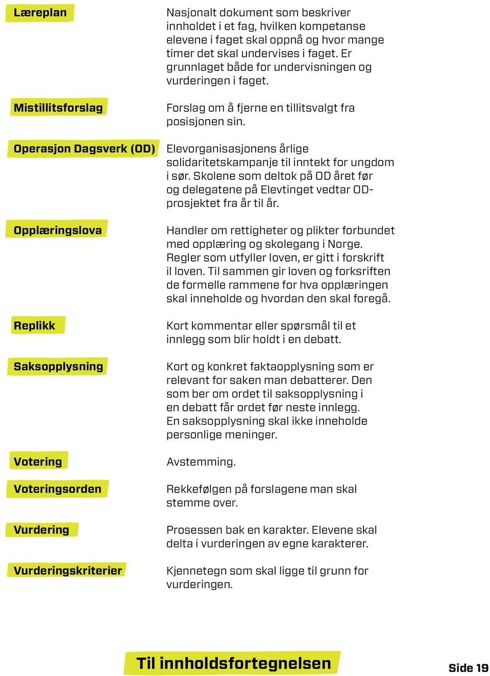 Forslag om å fjerne en tillitsvalgt fra posisjonen sin. Elevorganisasjonens årlige solidaritetskampanje til inntekt for ungdom i sør.