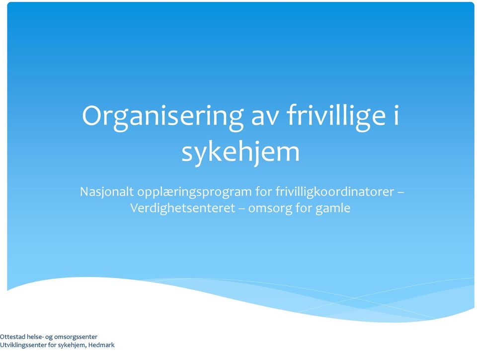 opplæringsprogram for