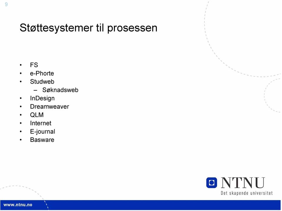 Studweb Søknadsweb InDesign