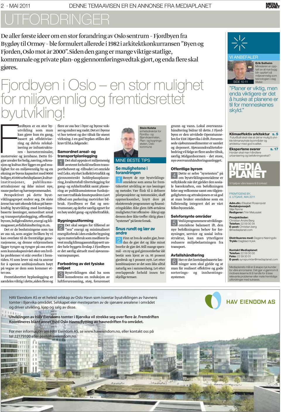 Fjordbyen i Oslo en stor mulighet for miljøvennlig og fremtidsrettet byutvikling!