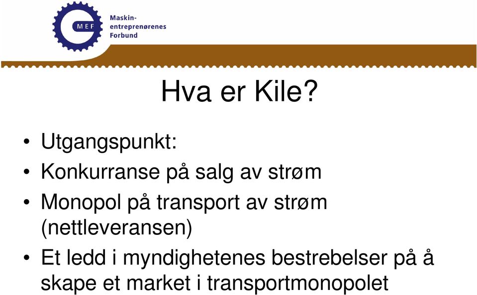 Monopol på transport av strøm