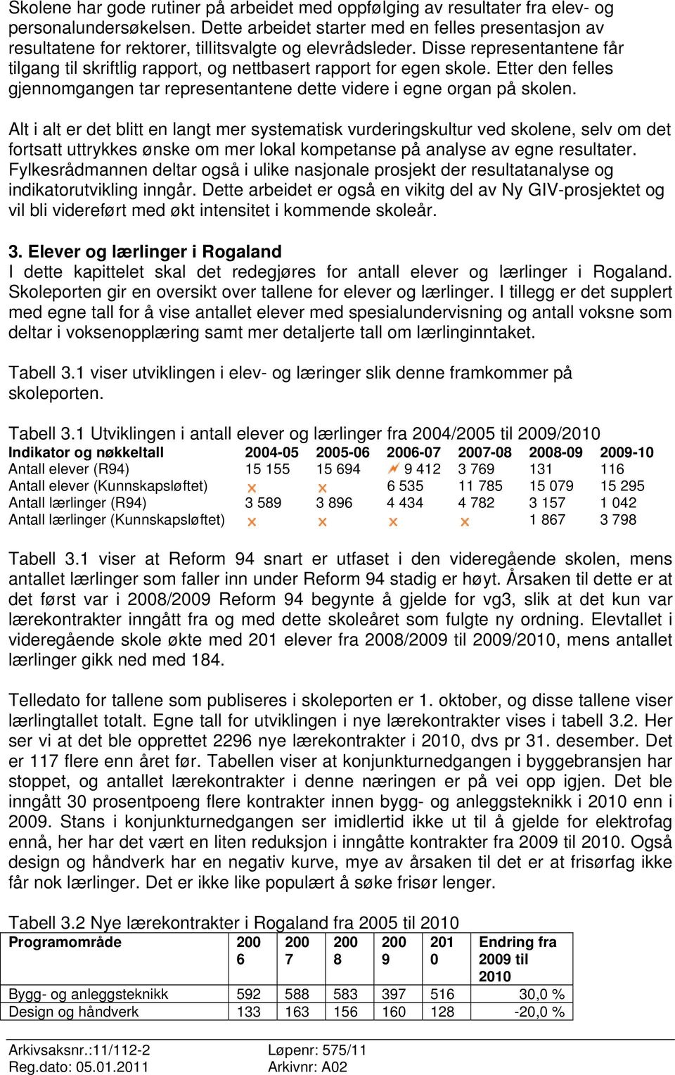 Disse representantene får tilgang til skriftlig rapport, og nettbasert rapport for egen skole. Etter den felles gjennomgangen tar representantene dette videre i egne organ på skolen.