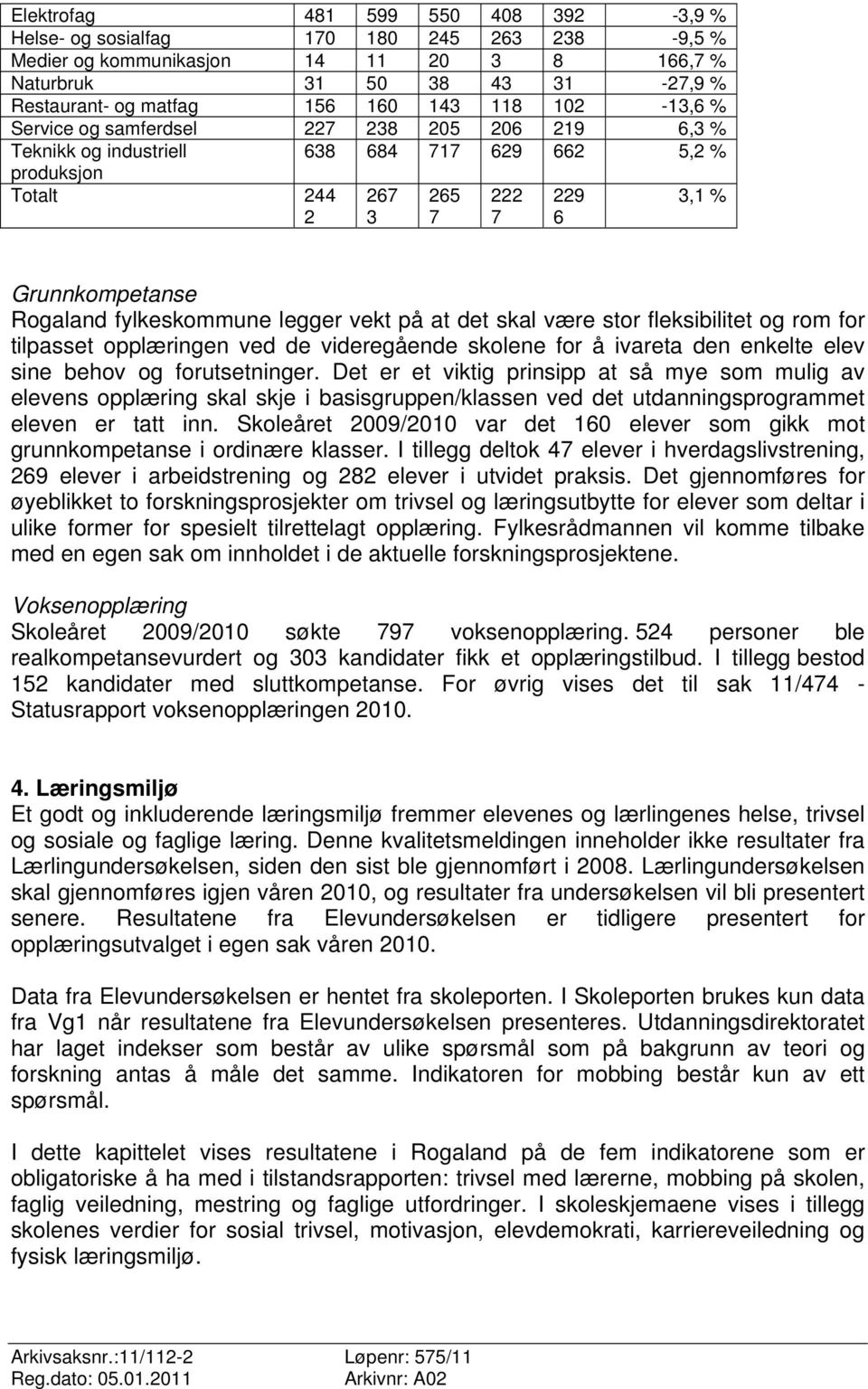 fylkeskommune legger vekt på at det skal være stor fleksibilitet og rom for tilpasset opplæringen ved de videregående skolene for å ivareta den enkelte elev sine behov og forutsetninger.