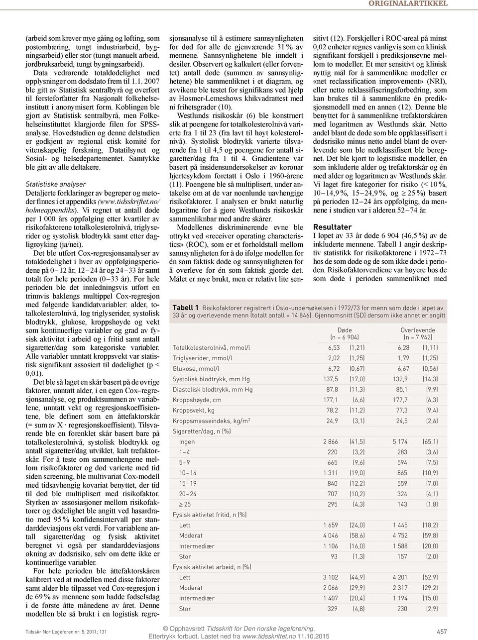 Koblingen ble gjort av Statistisk sentralbyrå, men Folkehelseinstituttet klargjorde filen for SPSSanalyse.