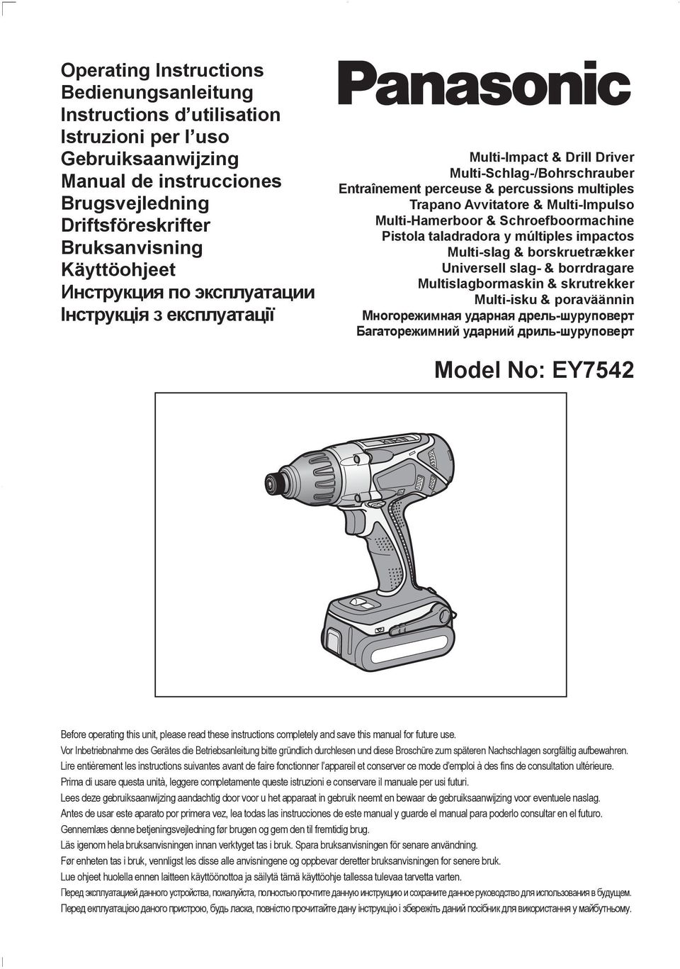 Multi-Hamerboor & Schroefboormachine Pistola taladradora y múltiples impactos Multi-slag & borskruetrækker Universell slag- & borrdragare Multislagbormaskin & skrutrekker Multi-isku & poraväännin