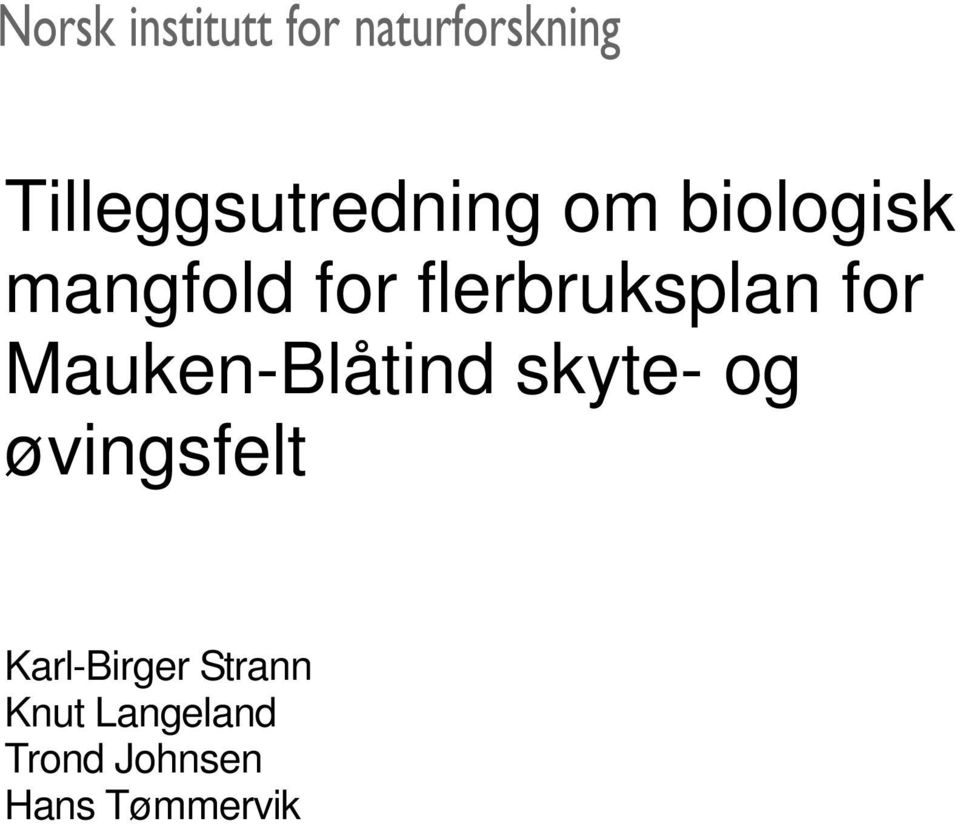 skyte- og øvingsfelt Karl-Birger Strann