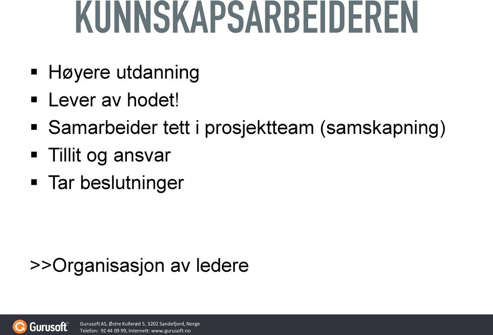 Samarbeider tett i prosjektteam