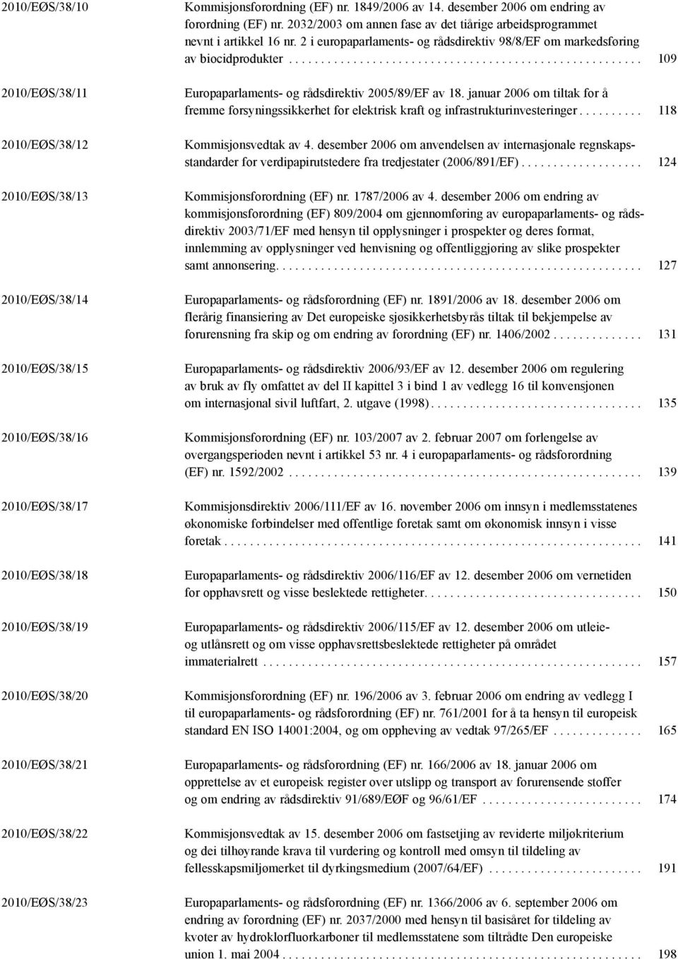 2 i europaparlaments- og rådsdirektiv 98/8/EF om markedsføring av biocidprodukter....................................................... 109 Europaparlaments- og rådsdirektiv 2005/89/EF av 18.