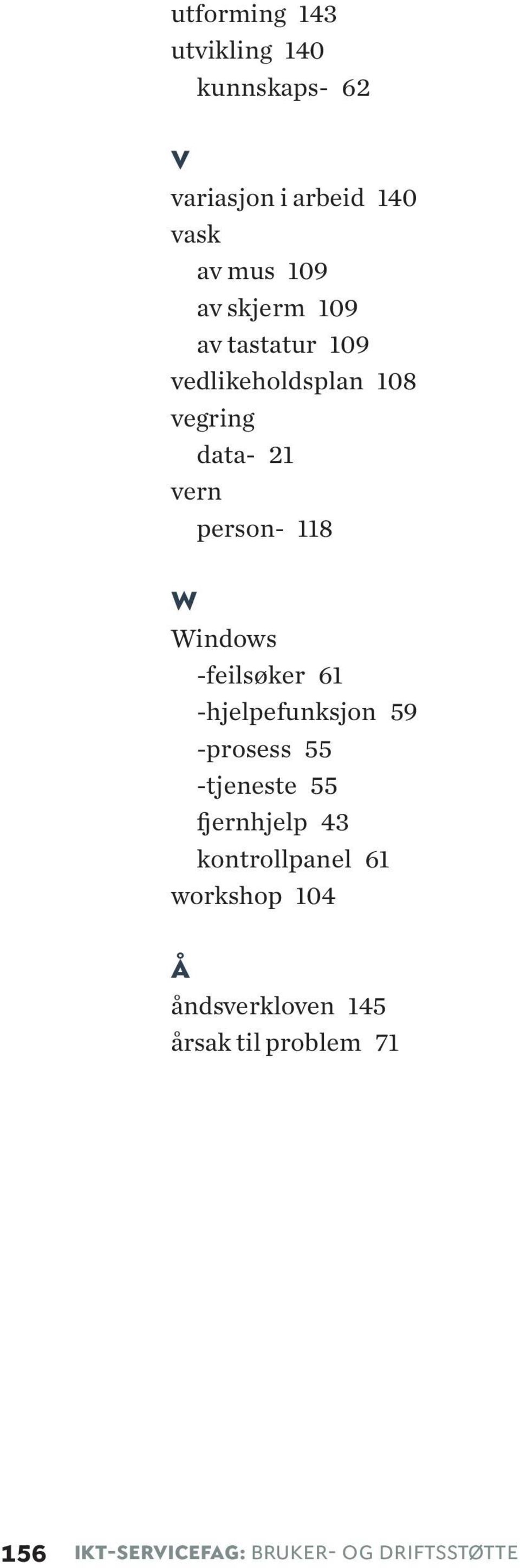 Windows -feilsøker 61 -hjelpefunksjon 59 -prosess 55 -tjeneste 55 fjernhjelp 43