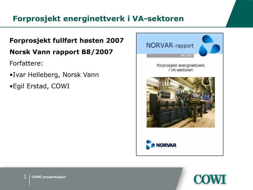 2007 Norsk Vann rapport B8/2007