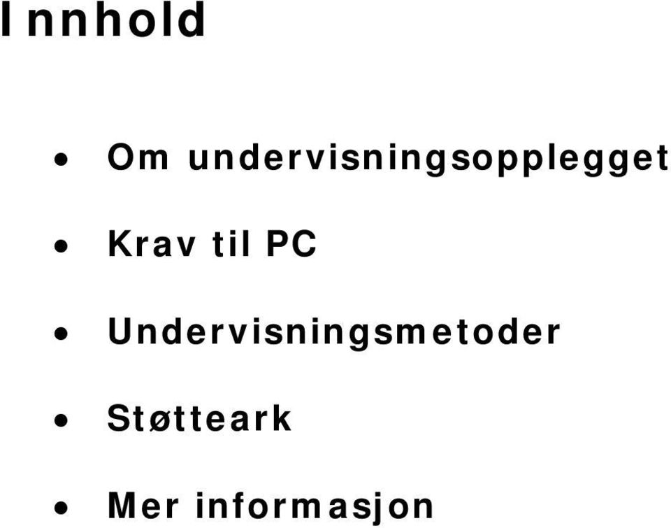 Krav til PC