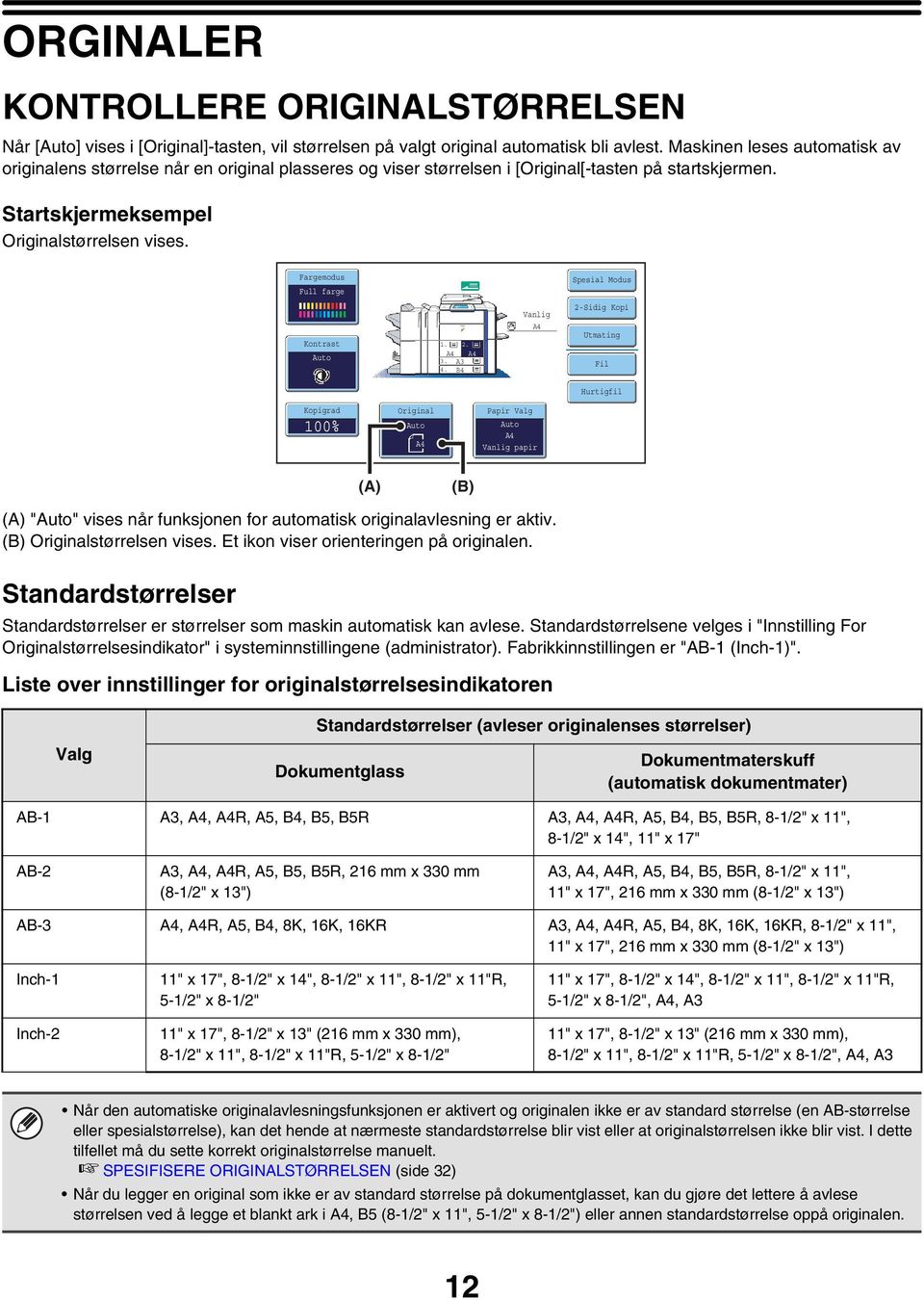 Fargemodus Full farge Spesial Modus Kontrast.. 3. A3 4.