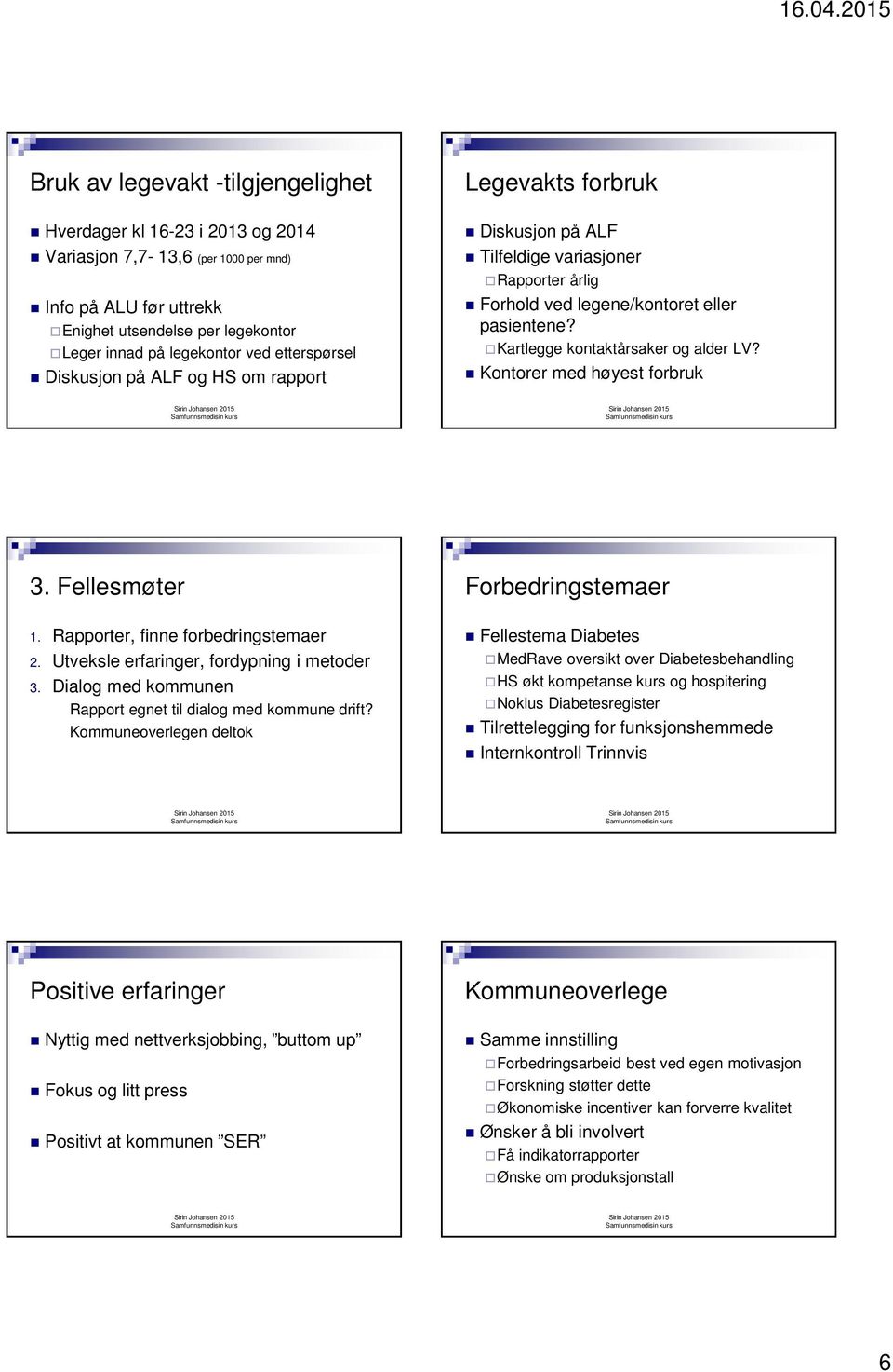 Kartlegge kontaktårsaker og alder LV? Kontorer med høyest forbruk 3. Fellesmøter 1. Rapporter, finne forbedringstemaer 2. Utveksle erfaringer, fordypning i metoder 3.