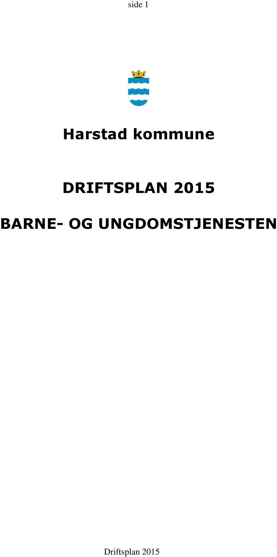 DRIFTSPLAN 2015