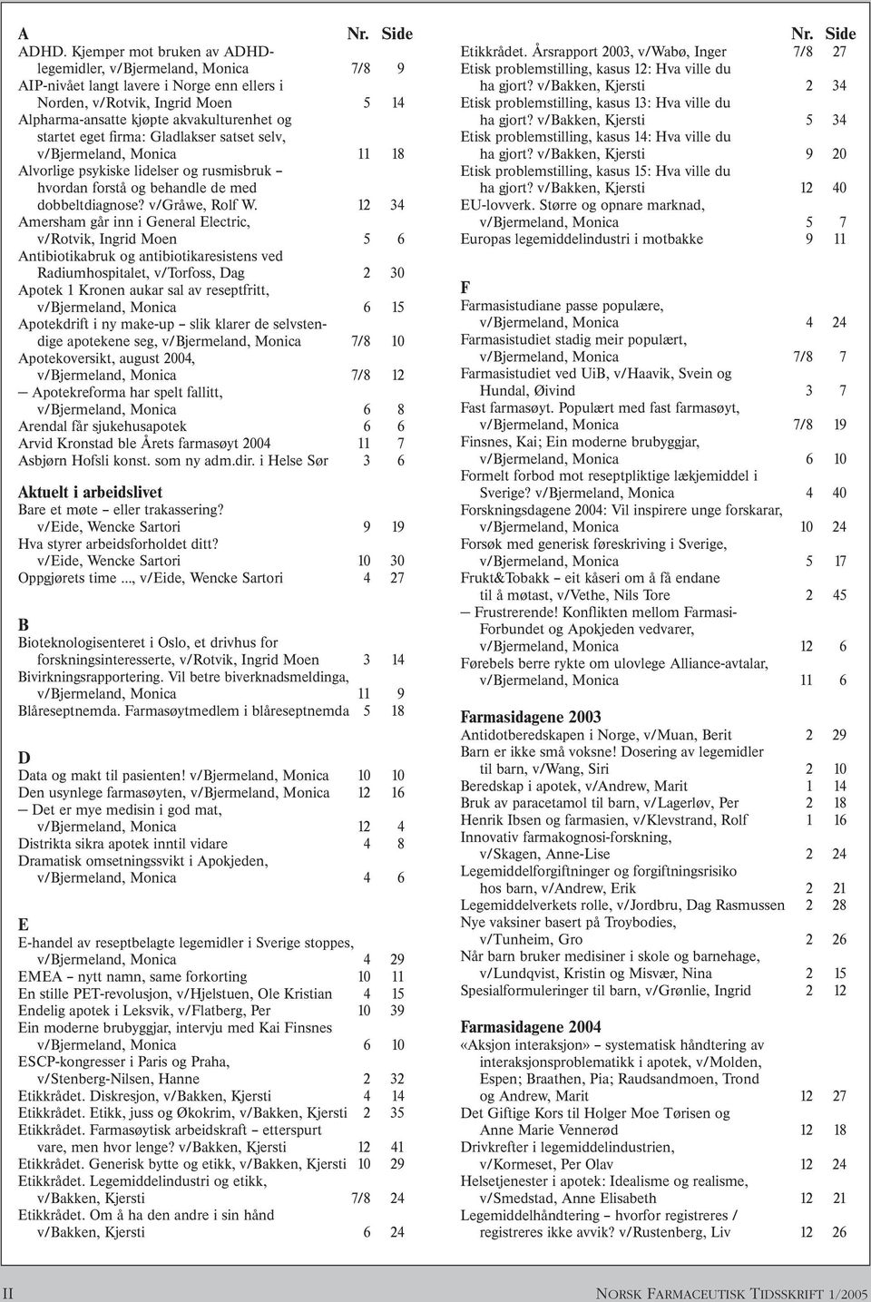 eget firma: Gladlakser satset selv, v/bjermeland, Monica 11 18 Alvorlige psykiske lidelser og rusmisbruk hvordan forstå og behandle de med dobbeltdiagnose? v/gråwe, Rolf W.