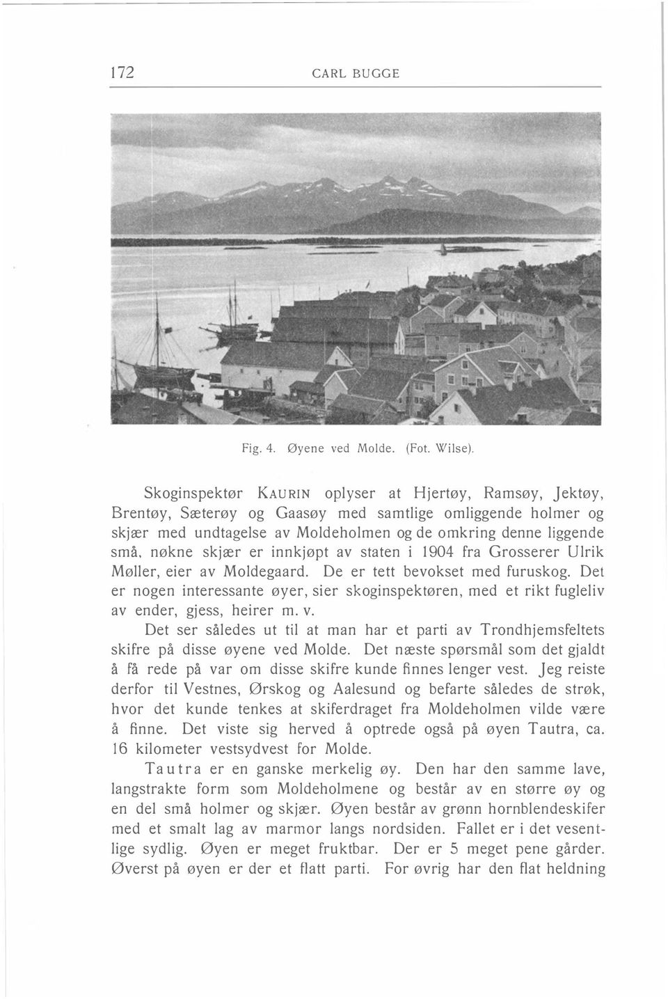 nøkne skjær er innkjøpt av staten i 1904 fra Grsserer Ulrik Møller, eier av Mldegaard. De er tett bevkset med furuskg.