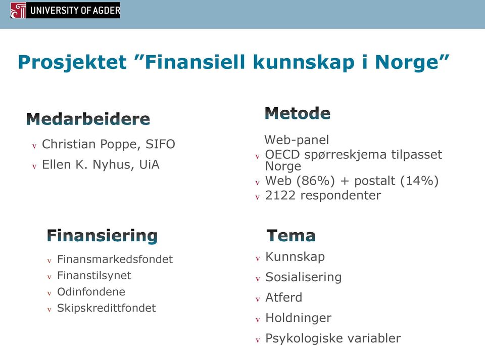 (14%) v 2122 respondenter v Finansmarkedsfondet v Finanstilsynet v Odinfondene v