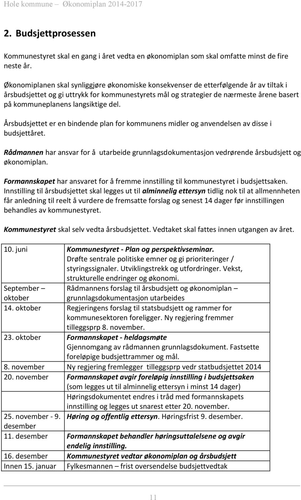 langsiktige del. Årsbudsjettet er en bindende plan for kommunens midler og anvendelsen av disse i budsjettåret.