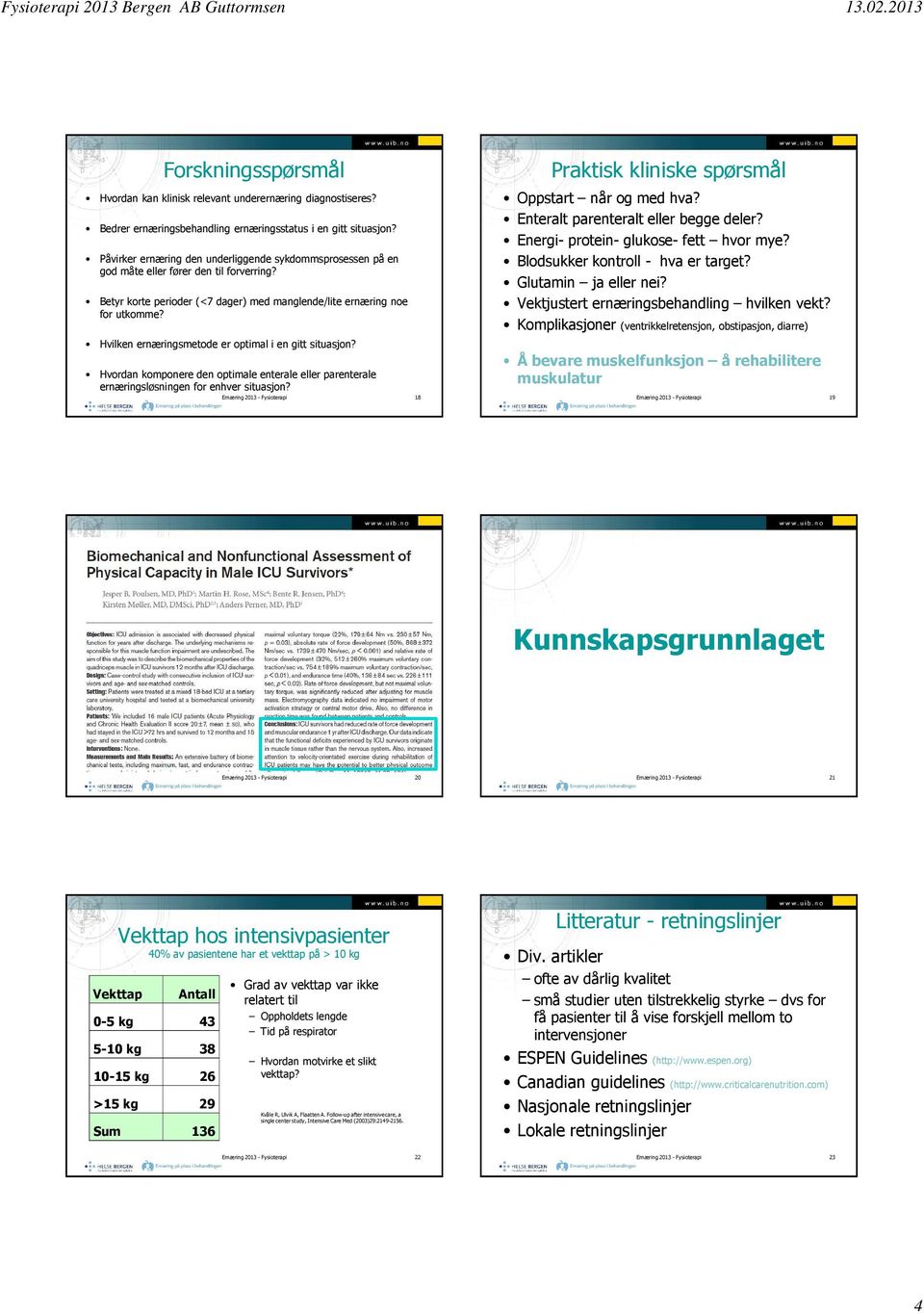 Hvilken ernæringsmetode er optimal i en gitt situasjon? Hvordan komponere den optimale enterale eller parenterale ernæringsløsningen for enhver situasjon?