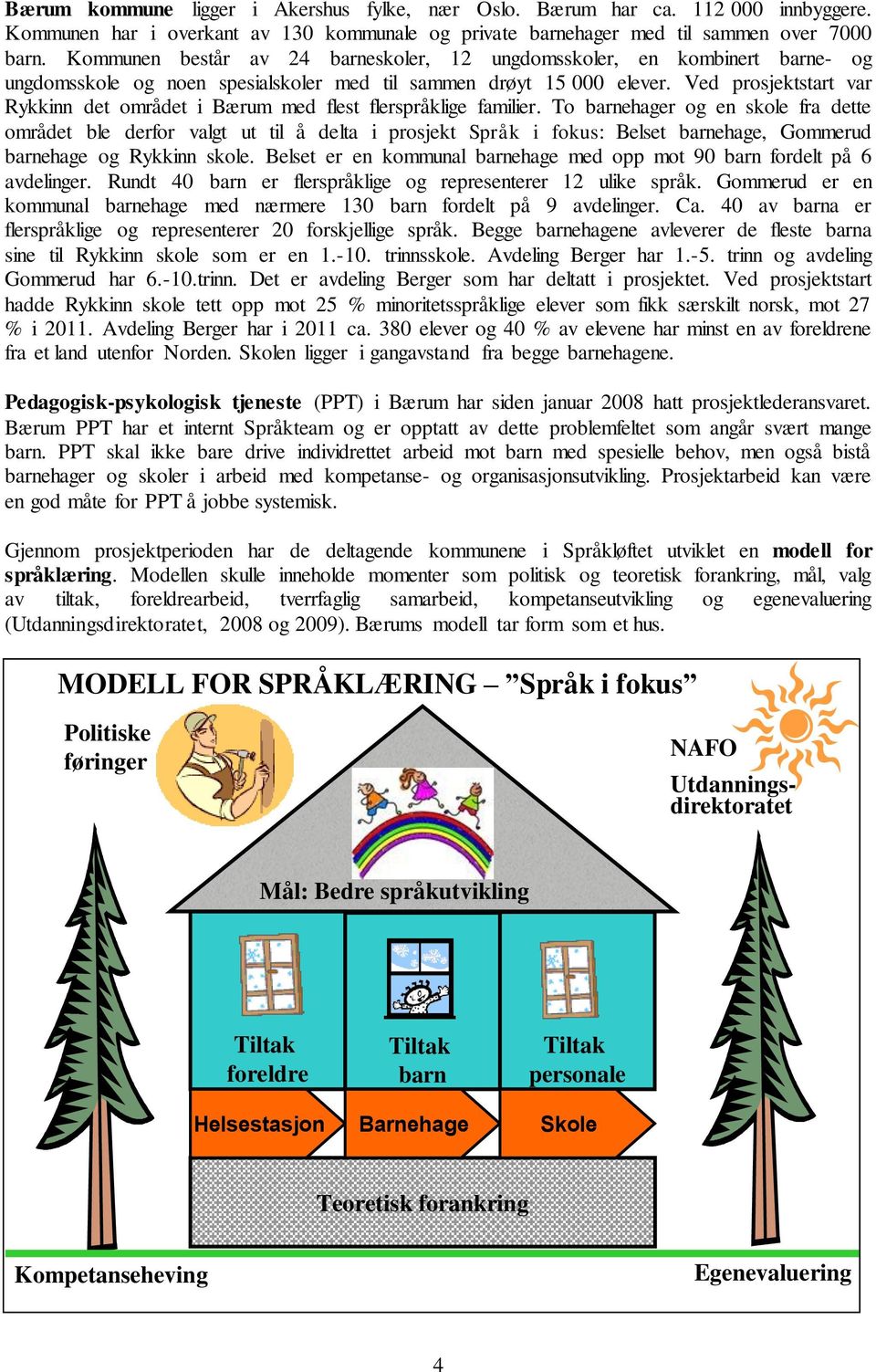 Ved prosjektstart var Rykkinn det området i Bærum med flest flerspråklige familier.