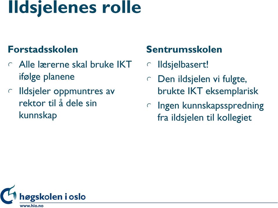 kunnskap Sentrumsskolen l Ildsjelbasert!