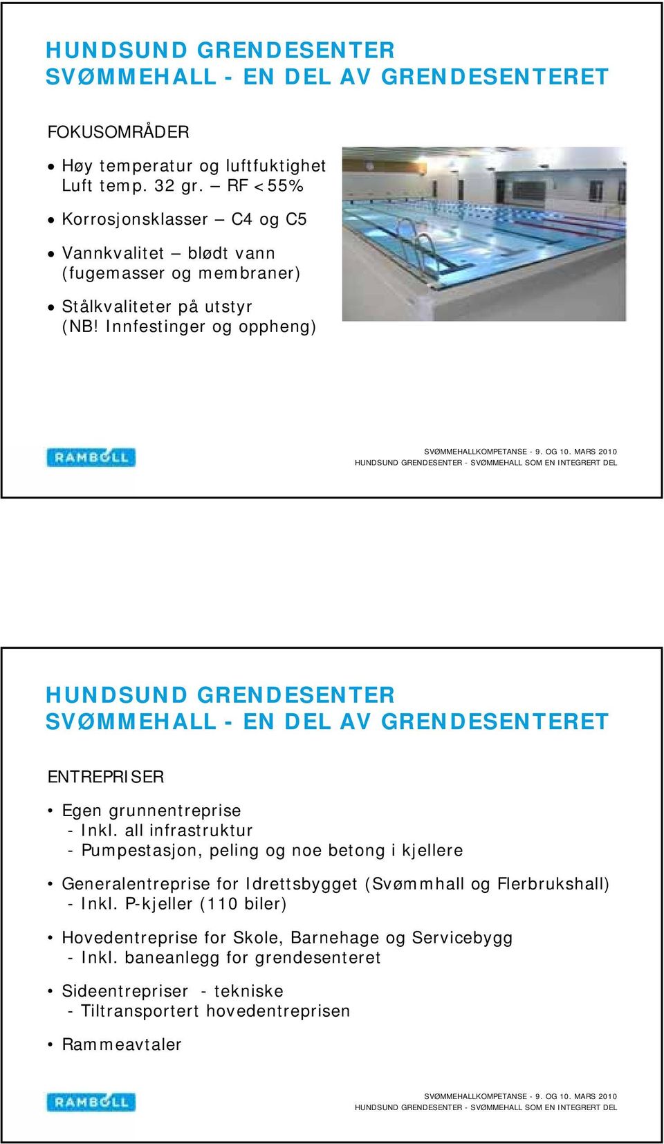 Innfestinger og oppheng) ENTREPRISER Egen grunnentreprise - Inkl.