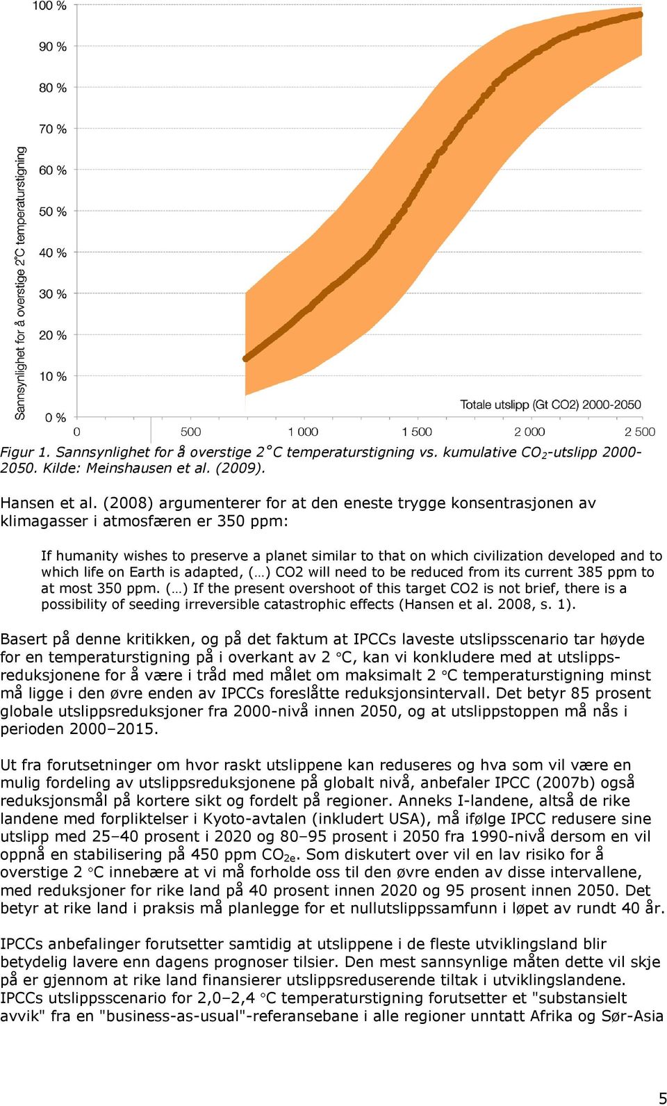 which life on Earth is adapted, ( ) CO2 will need to be reduced from its current 385 ppm to at most 350 ppm.