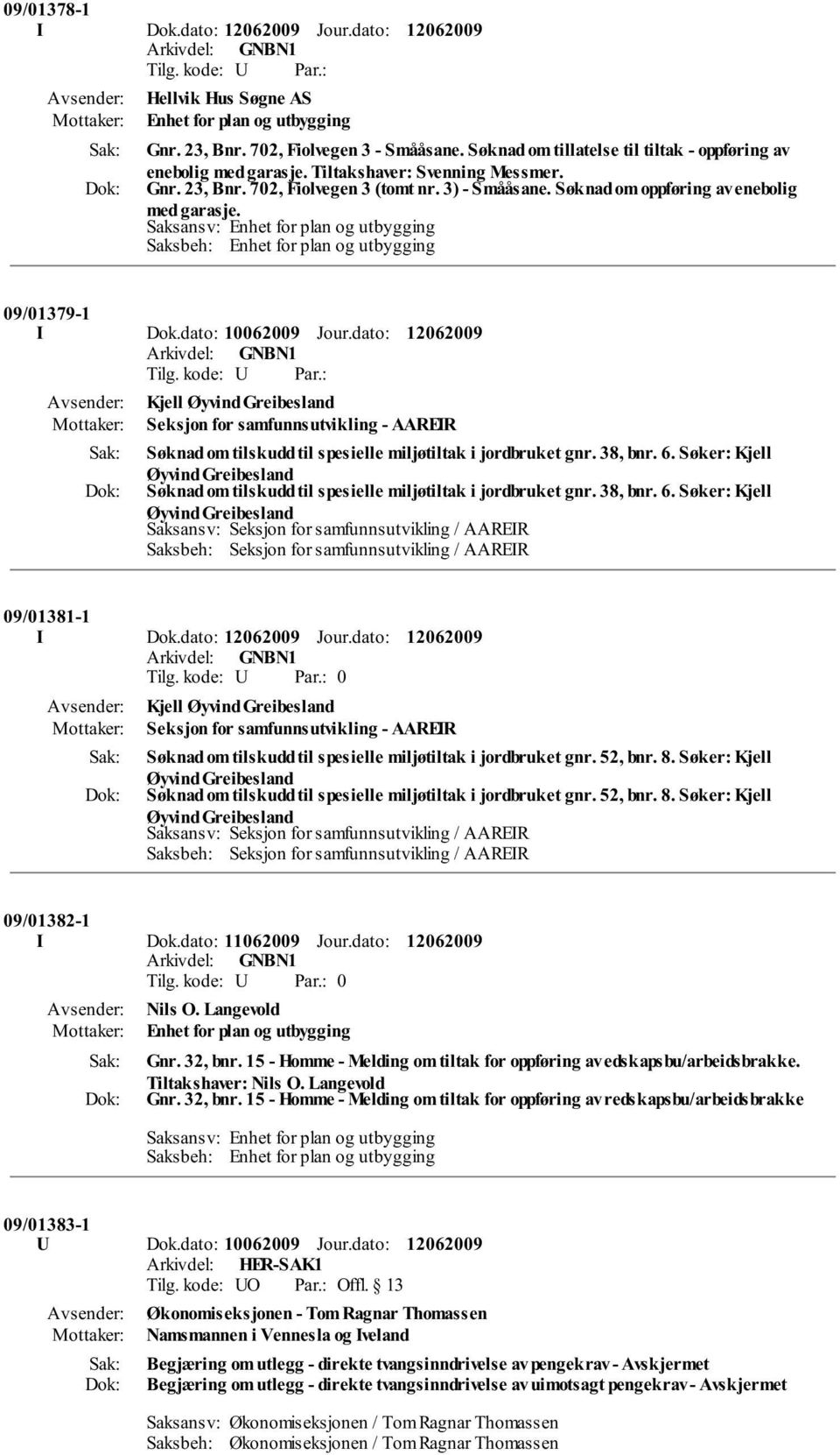 dato: Kjell Seksjon for samfunnsutvikling - AAREIR Søknad om tilskudd til spesielle miljøtiltak i jordbruket gnr. 38, bnr. 6.