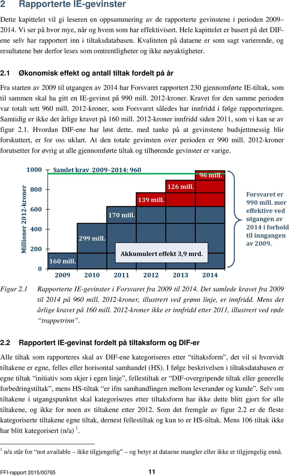 Kvaliteten på dataene er som sagt varierende, og resultatene bør derfor leses som omtrentligheter og ikke nøyaktigheter. 2.