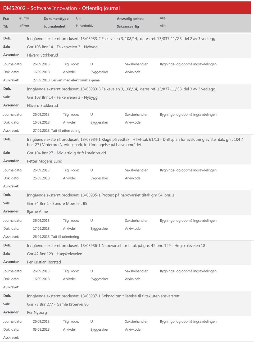 13/837-11/GB, del 3 av 3 vedlegg Gnr 108 Bnr 14 - Falkenveien 3 - Nybygg Håvard Stokkerud dato: 27.09.