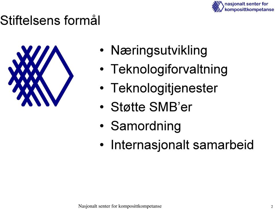 Støtte SMB er Samordning Internasjonalt