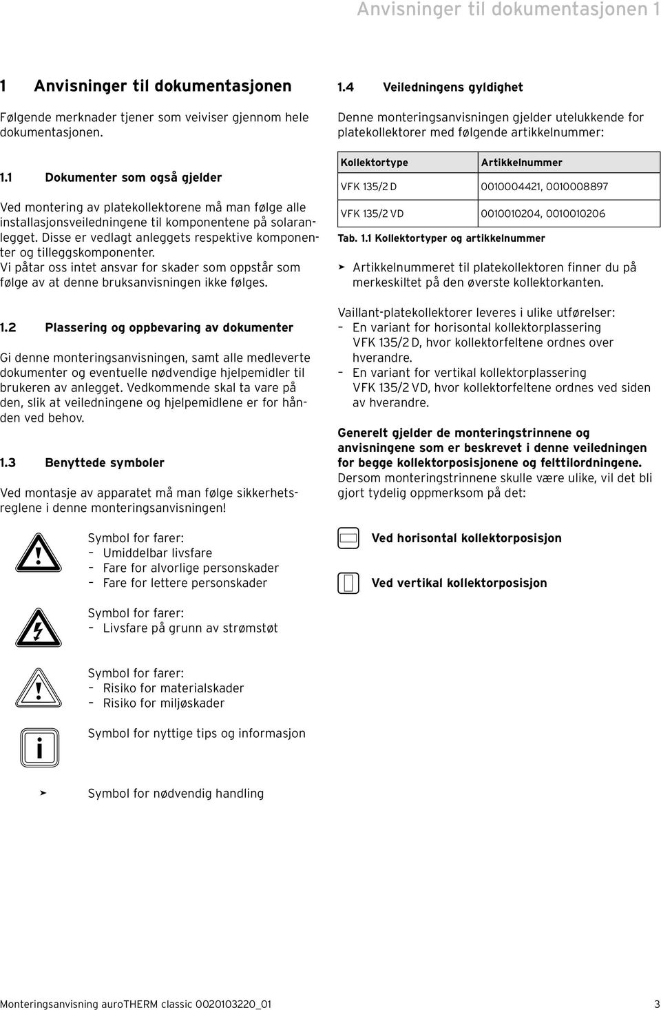 Disse er vedlagt anleggets respektive komponenter og tilleggskomponenter. Vi påtar oss intet ansvar for skader som oppstår som følge av at denne bruksanvisningen ikke følges.