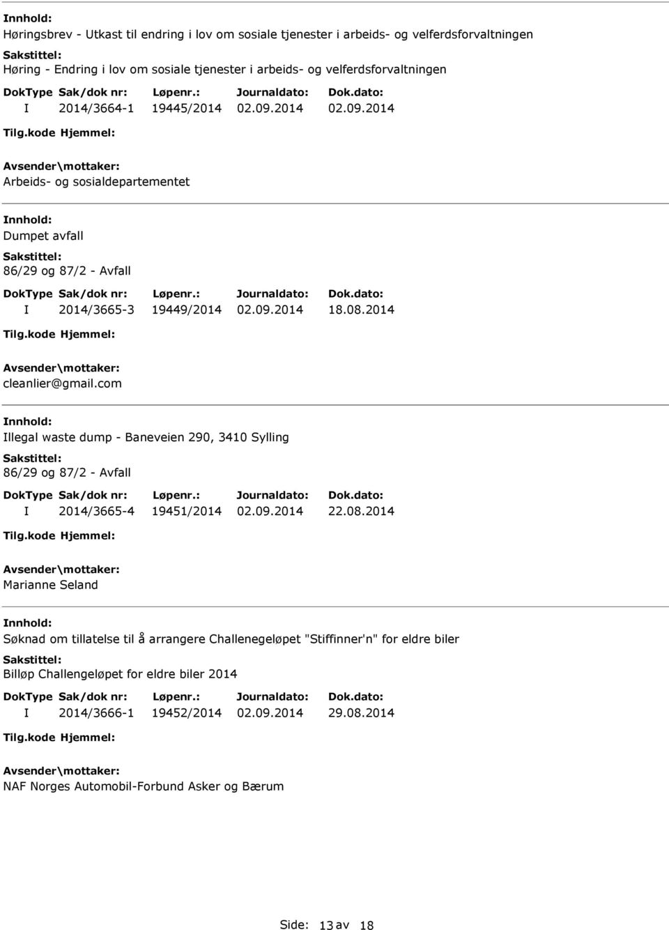 com llegal waste dump - Baneveien 290, 3410 Sylling 86/29 og 87/2 - Avfall 2014/3665-4 19451/2014 22.08.