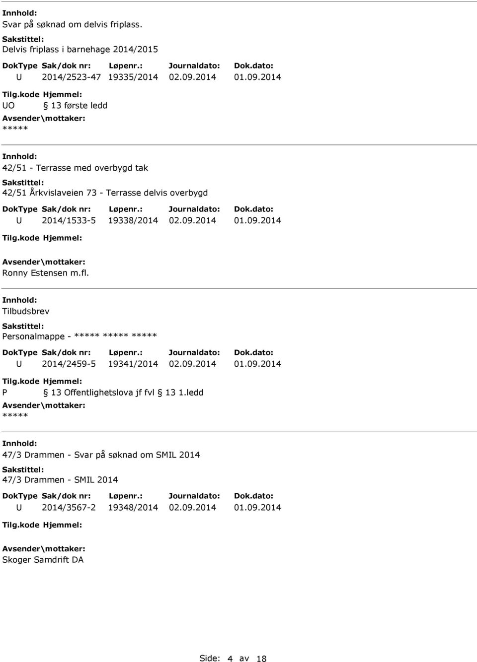 overbygd tak 42/51 Årkvislaveien 73 - Terrasse delvis overbygd 2014/1533-5 19338/2014 Ronny Estensen m.