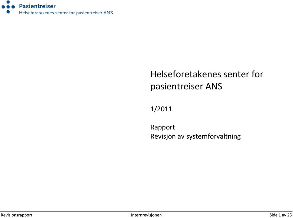 Revisjon av systemforvaltning