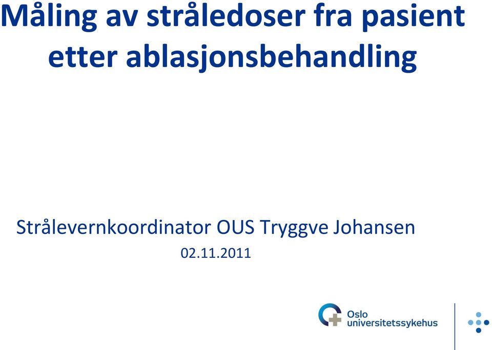 ablasjonsbehandling