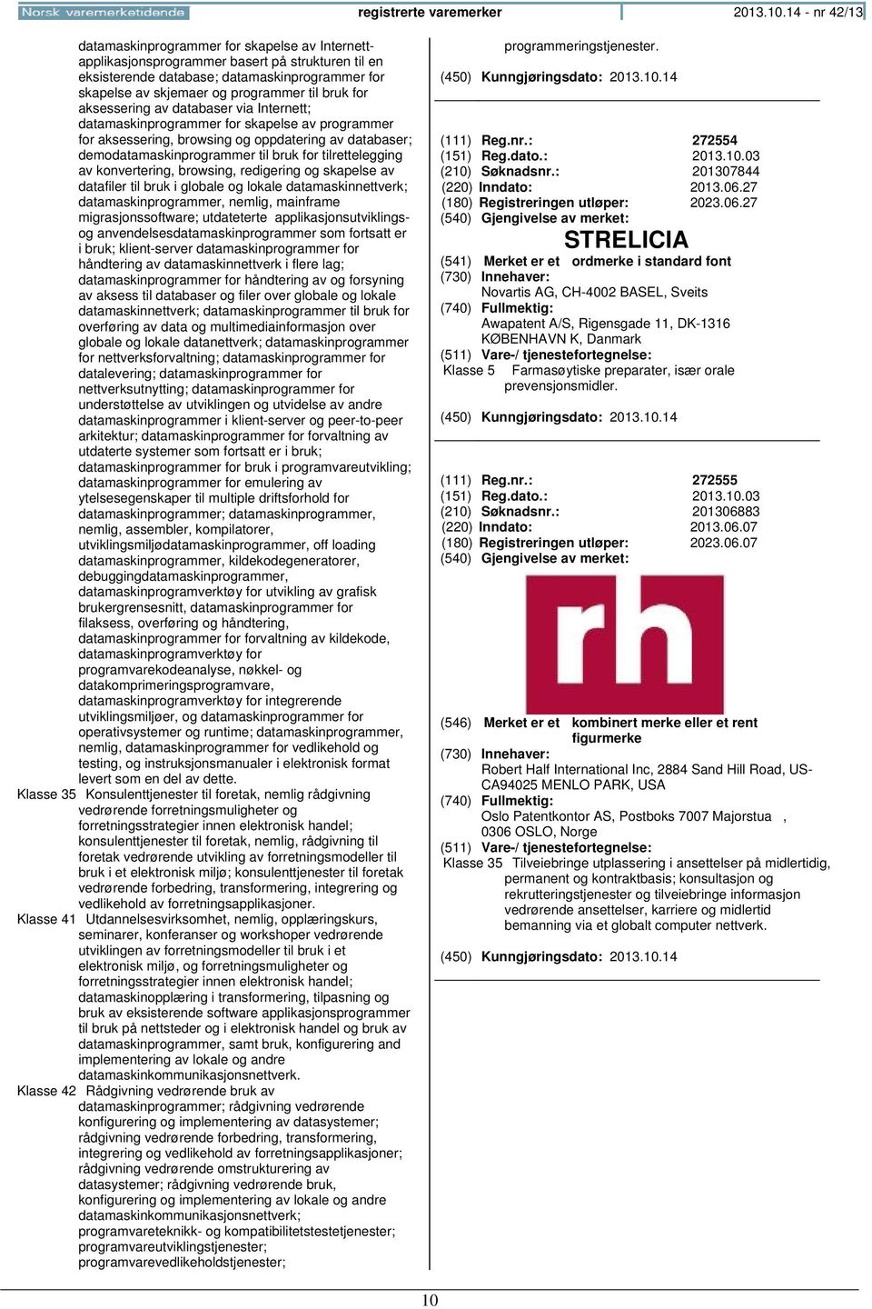 bruk for aksessering av databaser via Internett; datamaskinprogrammer for skapelse av programmer for aksessering, browsing og oppdatering av databaser; demodatamaskinprogrammer til bruk for