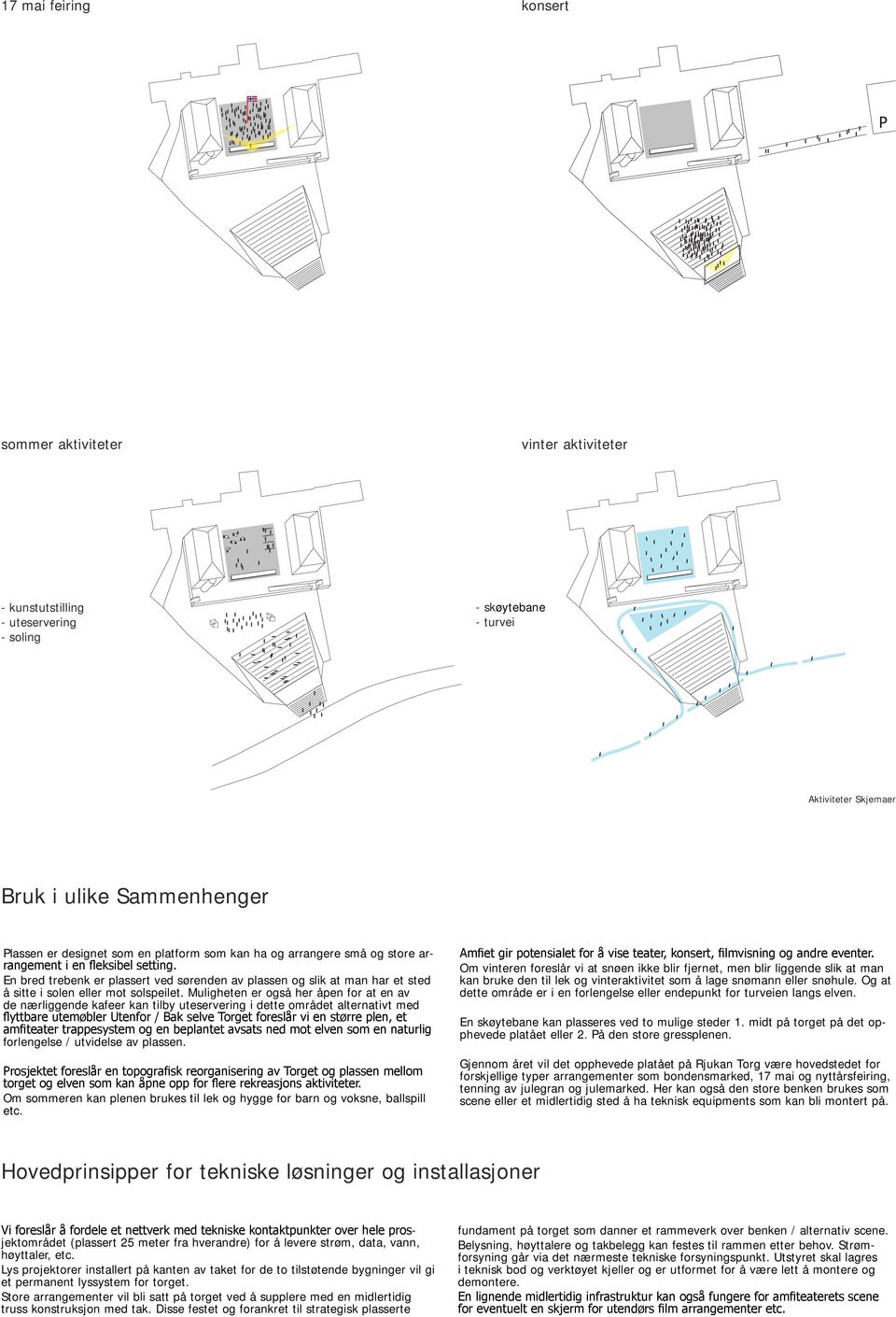 i ulike Sammenhenger lassen er designet som en platform som kan ha og arrangere små og store arrangement i en fleksibel setting.