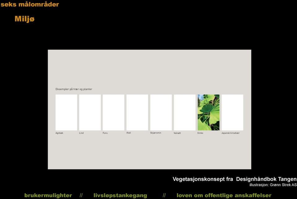 20 Vegetasjonskonsept fra Designhåndbok Tangen brukermulighter //