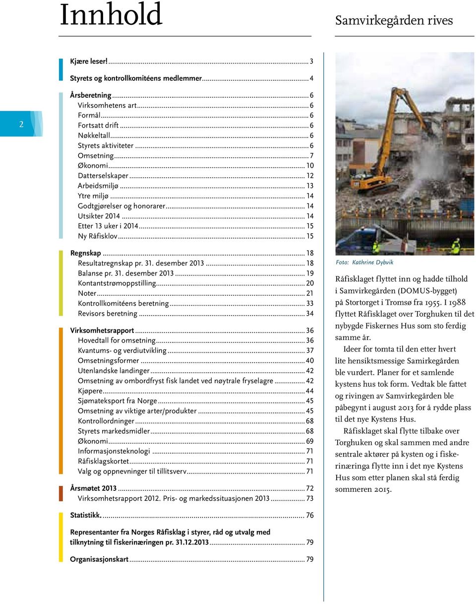 .. 18 Resultatregnskap pr. 31. desember 2013... 18 Balanse pr. 31. desember 2013... 19 Kontantstrømoppstilling... 20 Noter... 21 Kontrollkomitéens beretning... 33 Revisors beretning.