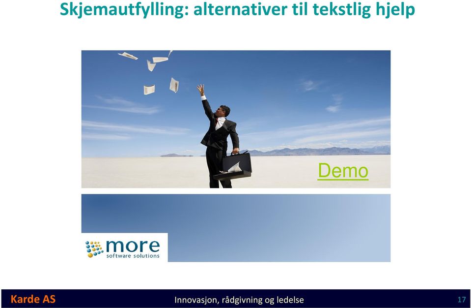 tekstlig hjelp Demo