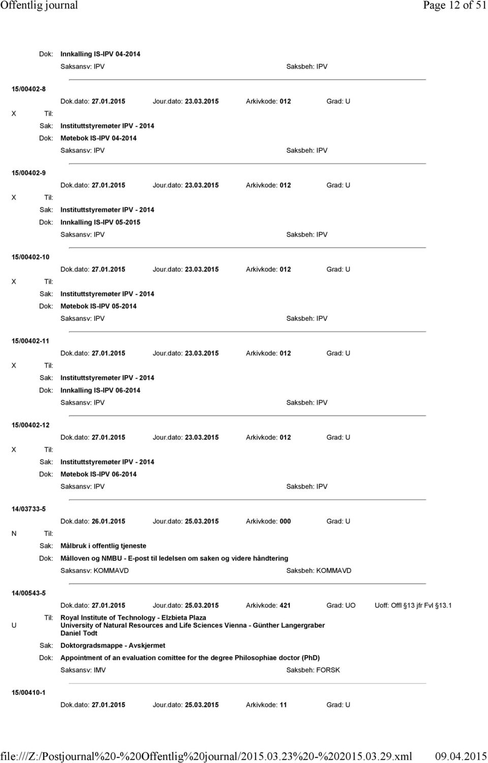 2014 Dok: Møtebok IS-IPV 06-2014 14/037