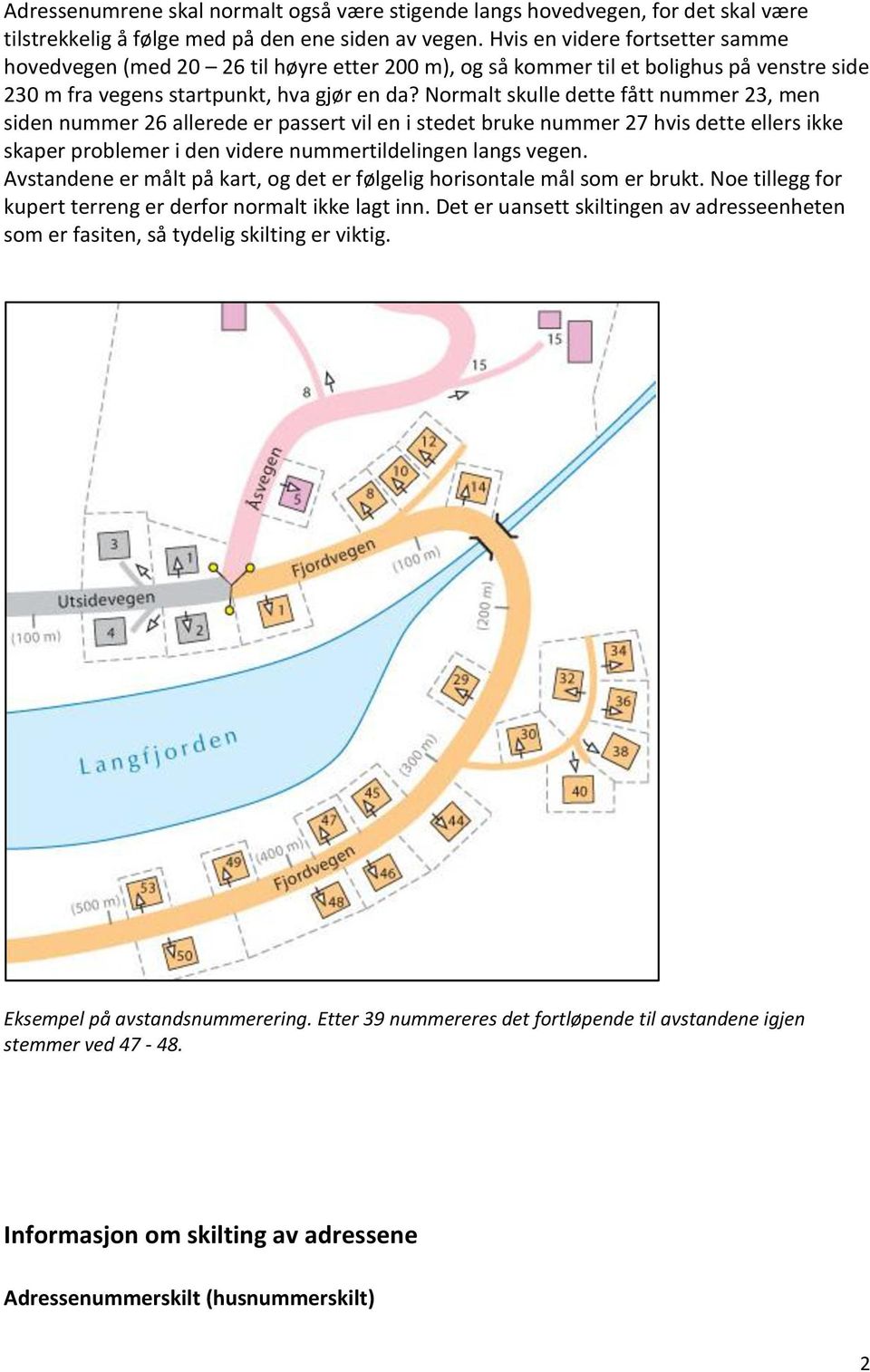 Normalt skulle dette fått nummer 23, men siden nummer 26 allerede er passert vil en i stedet bruke nummer 27 hvis dette ellers ikke skaper problemer i den videre nummertildelingen langs vegen.