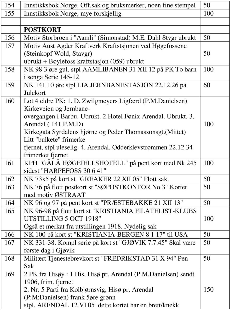 stpl AAMLIBANEN 31 XII 12 på PK To barn i senga Serie 145-12 159 NK 141 10 øre stpl LIA JERNBANESTASJON 22.12.26 pa 60 Julekort 160 Lot 4 eldre PK: 1. D. Zwilgmeyers Ligfærd (P.M.Danielsen) Kirkeveien og Jernbaneovergangen i Barbu.